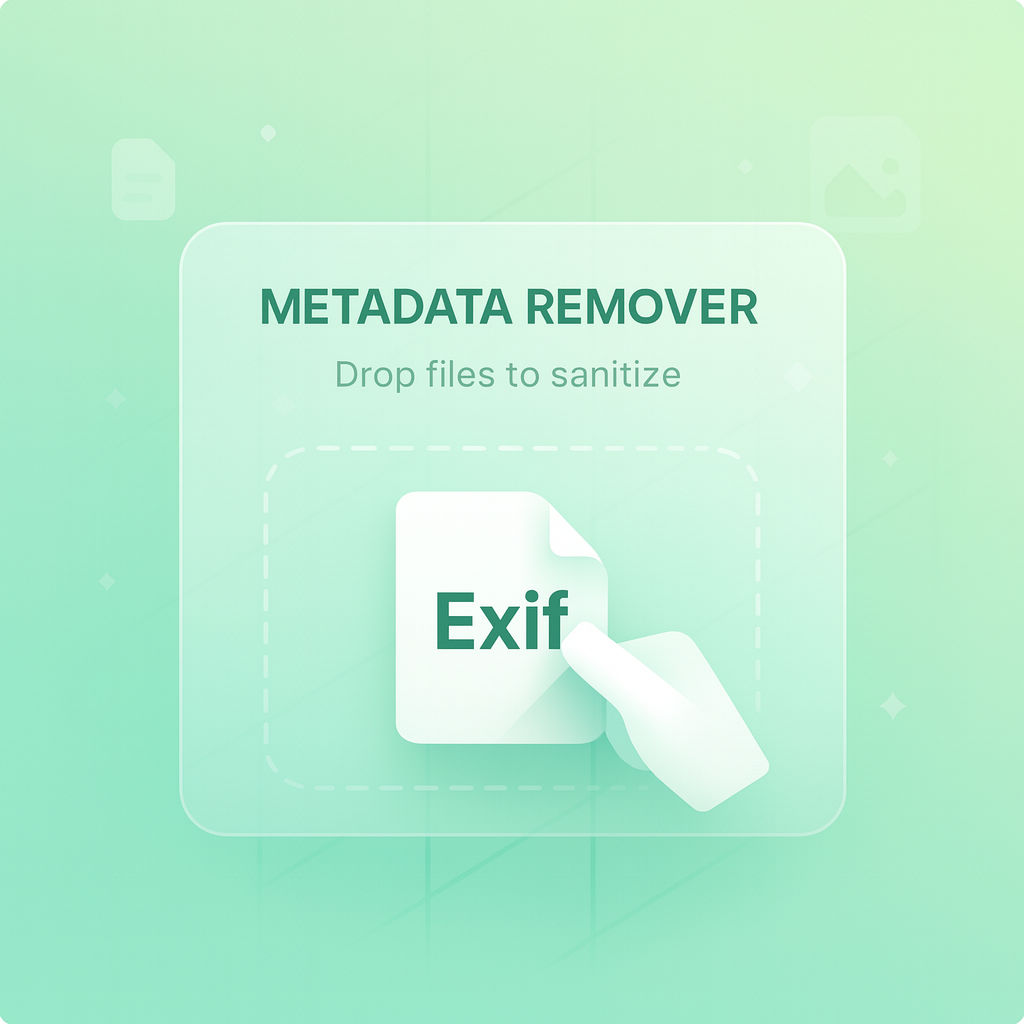 Tool removing hidden metadata from images and PDFs