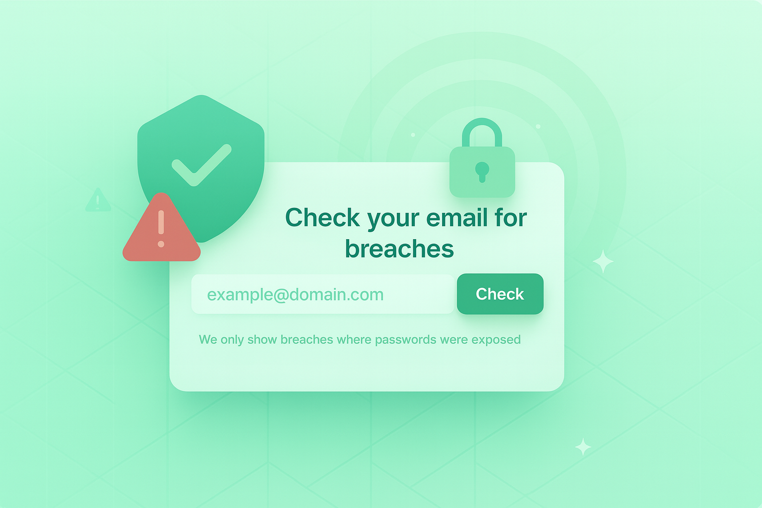 Email breach checker for creators
